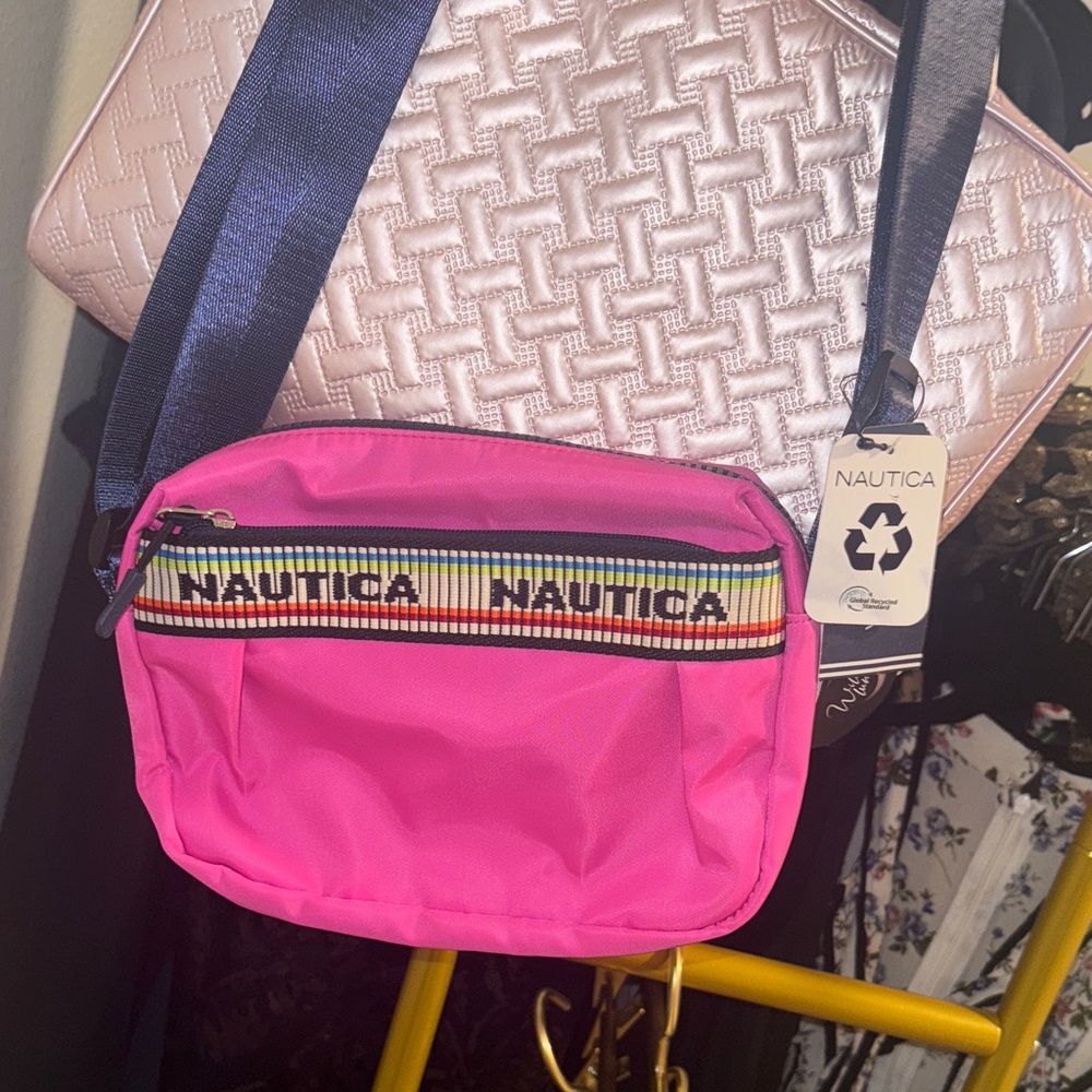 Nautica Vibrant Pink Crossbody Bag